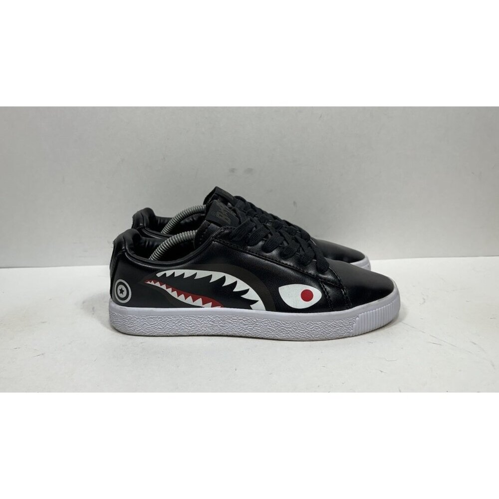 A Bathing Ape‎ Bape Crapesta Shark Low Bapesta Men’s Size 5 Shoes Sneakers Black